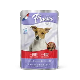 Pouch Plaisir Perro Res Con Verduras