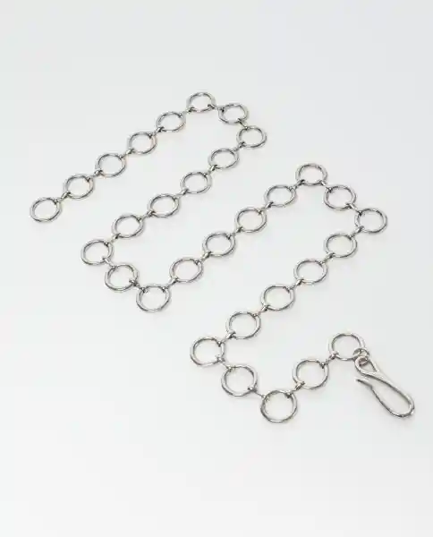 Cinturón Chain Gris Plata Claro Talla M Chevignon