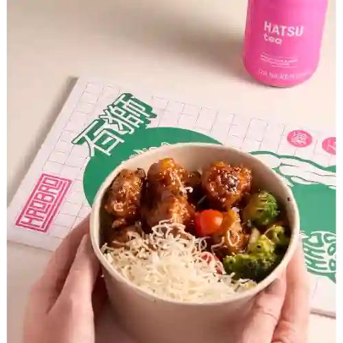 Bowl Pollo Agridulce + Te Hatsu