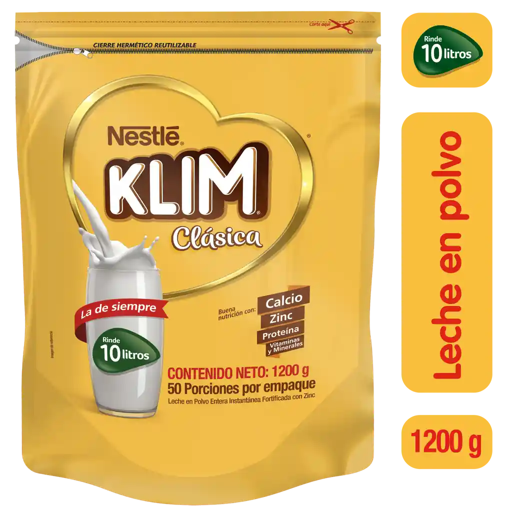 Leche en polvo KLIM Clásica x 1200g