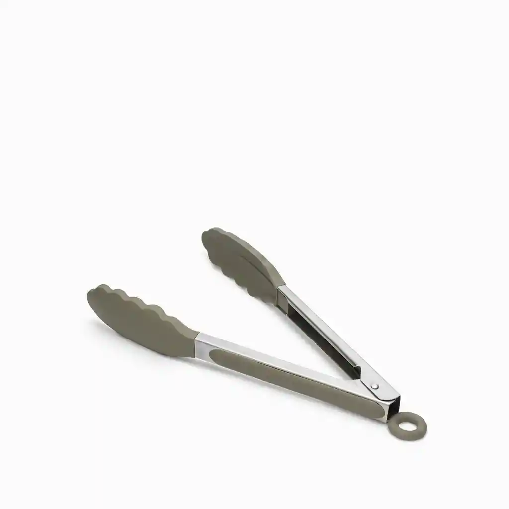 Pinza Acero Inoxidable y Silicona Gris Ambiente Gourmet