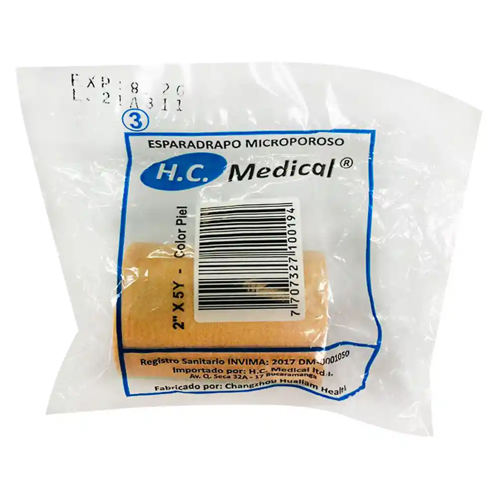 Micropore Piel Hc Medical 2 X 5 Yds