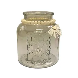 Vasija Krea Vidrio Nativa