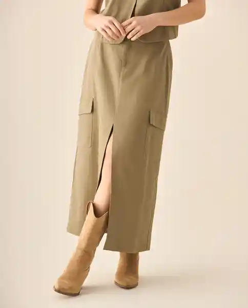 Falda Verde Hada Medio Talla 10 443G000 Esprit