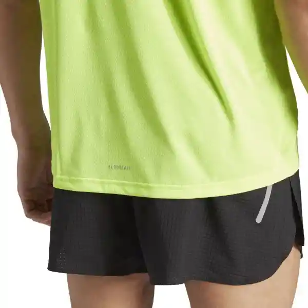 Adidas Camiseta Run it Bos Tee Para Hombre Verde Talla S