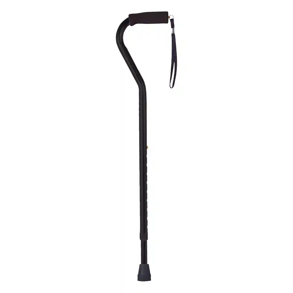 Baston Cuello de Cisne en Aluminio Color Negro Un Apoyo Kp4152