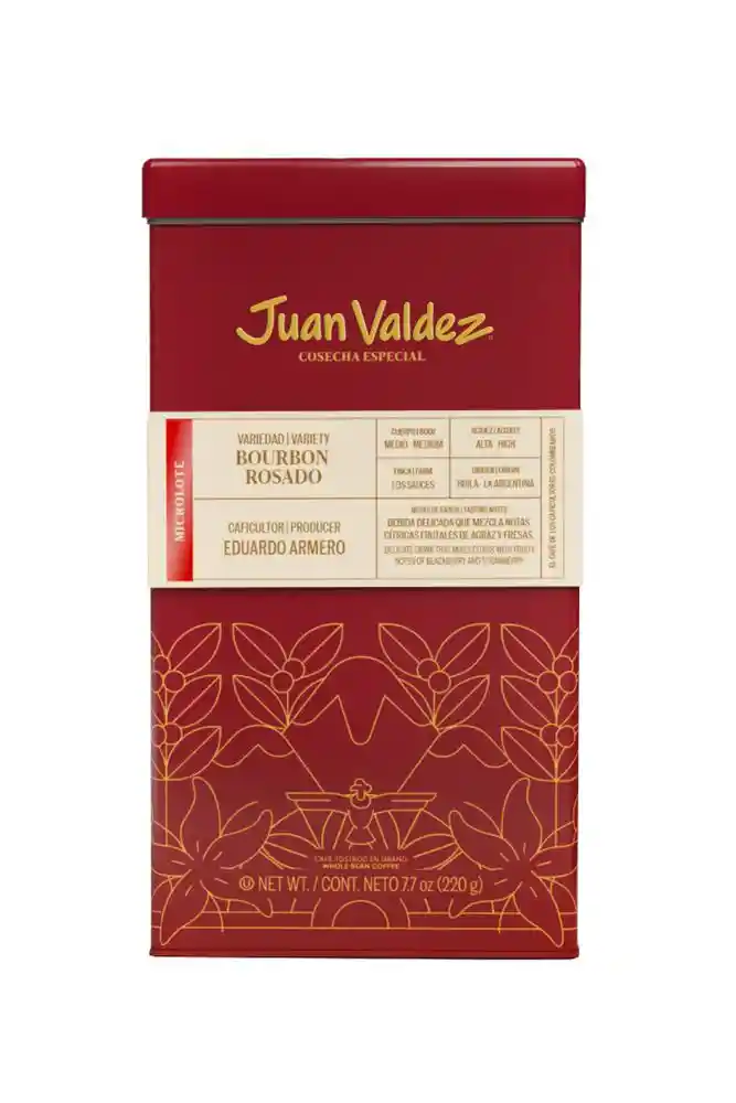 Cafe Juan Valdez Cosecha Especial Bourbon Rosado (220 Gr)