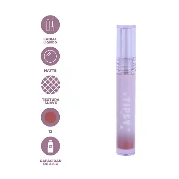 Labial Líquido Tipsy Serie 12 Miniso