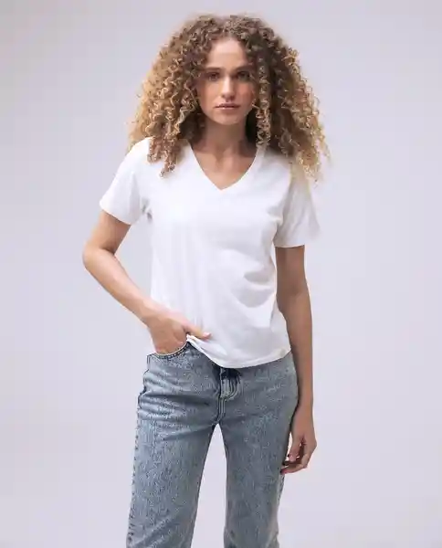  Camiseta Mujer Blanco Talla Xl 600D002 AMERICANINO 