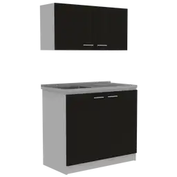 Cocina Napa 100 Rta Blanco Wengue Meson Izq