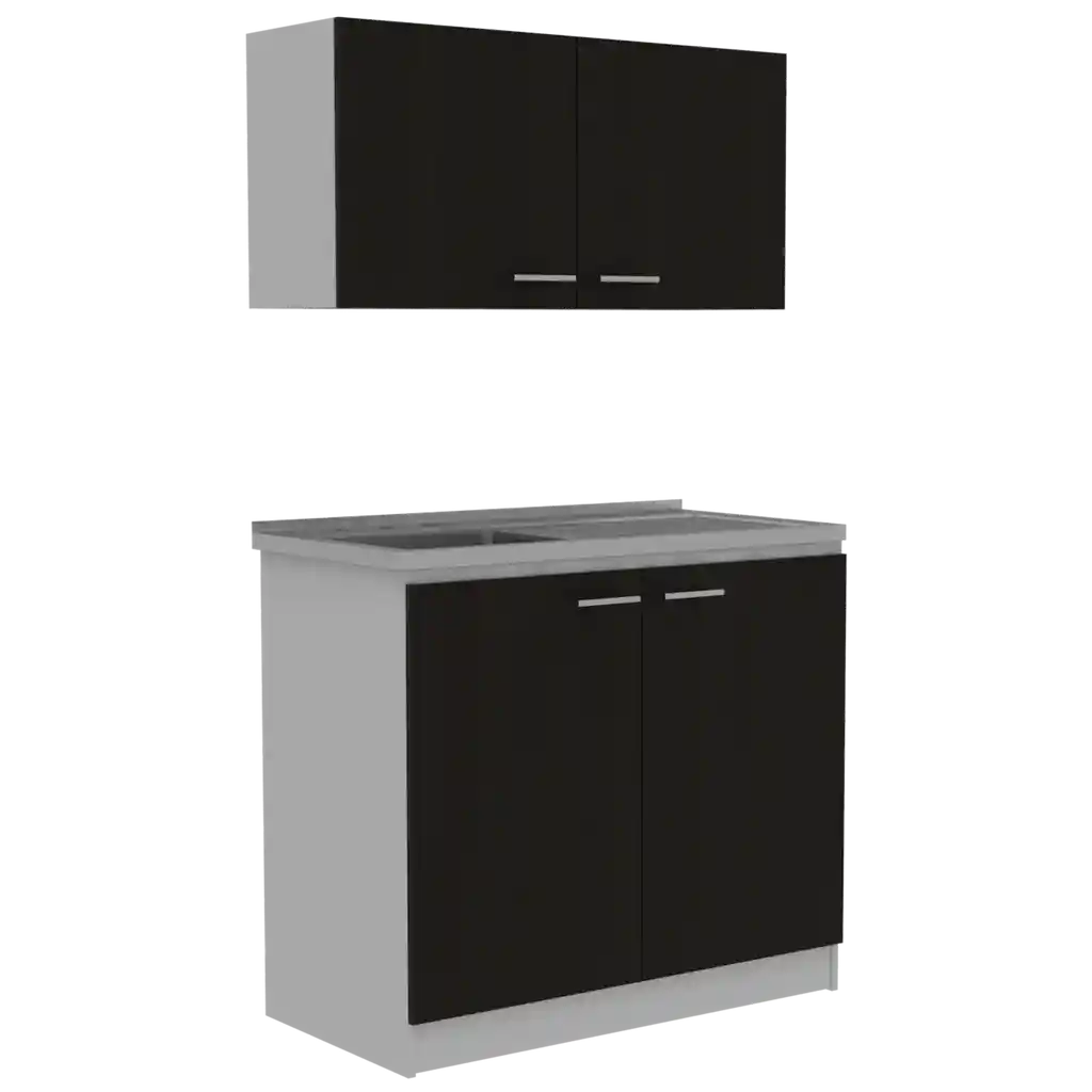 Cocina Napa 100 Rta Blanco Wengue Meson Izq