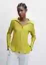 Camisa Bouquet Lima Talla XS Mujer Mango