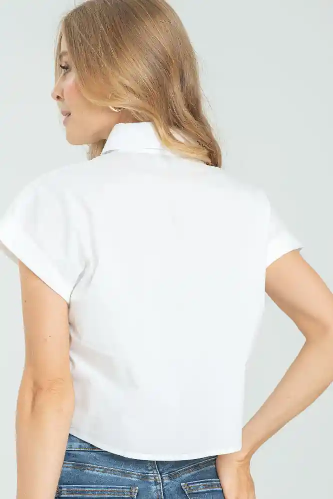Camisa Crop Glace