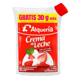 Alquería Crema de Leche Semientera 