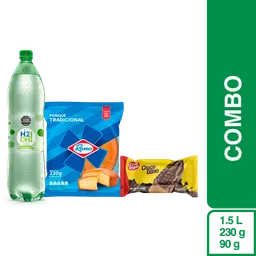 Combo H2Oh Lima Limón 1.5 L + Chococono + Ponqué Ramo