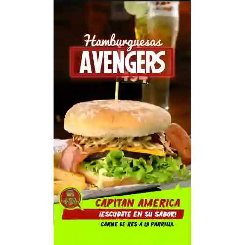 Hamburguesa Capitan America