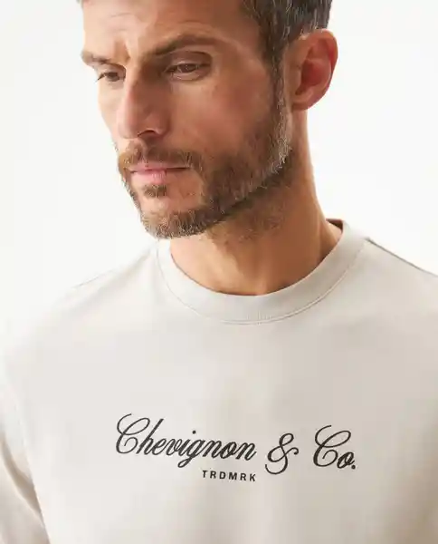 Camiseta Trdmrk Graphic Gris Fundido Medio Talla XXL Chevignon