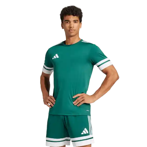 Adidas Camiseta Squa25 Jersey M de Equipo Fútbol Hombre Verde L