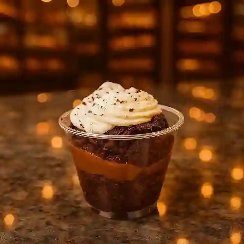 Brownie con Crema de Chocolate