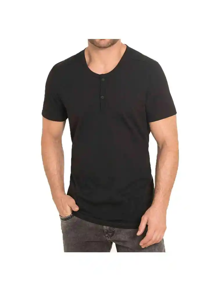 Croydon Camiseta Pablo Hombre Negro Talla S