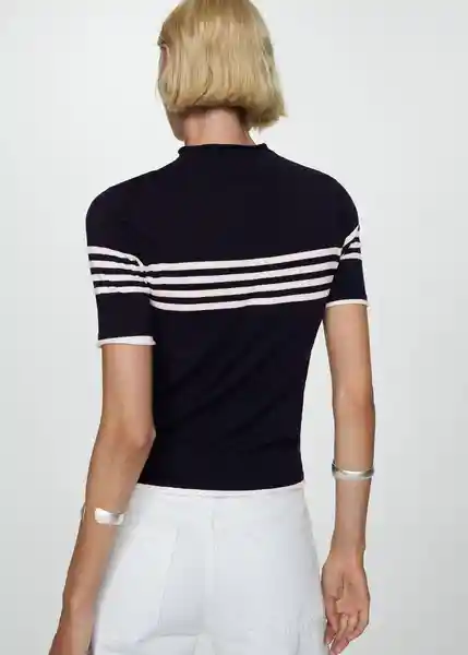 Jersey Almibar Navy Talla 24 Mujer Mango