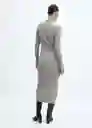 Vestido Goletac Gris Claro Vigore Talla M Mujer Mango