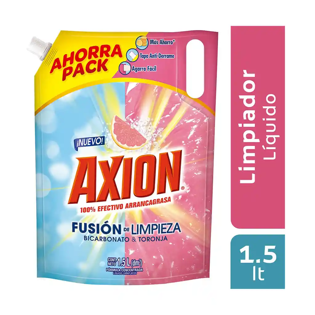 Axion Lavaplatos Fusión de Limpieza Bicarbonato y Toronja