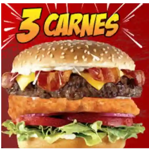 Hamburguesa Especial 3 Carnes