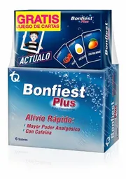 Bonfiest Plus Polvo Efervescente Sabor Lima Limón