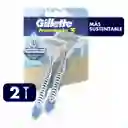 Gillette Cuchilla Afeitar Prestobarba 3 Eucalipto Hombre Fresh
