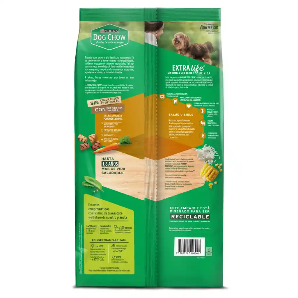 Comida para perro Dog Chow Adulto minis y pequeños x 4 kg