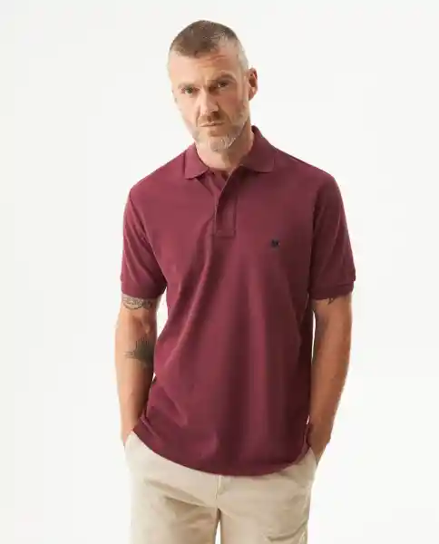 Camiseta Polo Classic Rojo Uva Ultraoscuro Talla M Chevignon