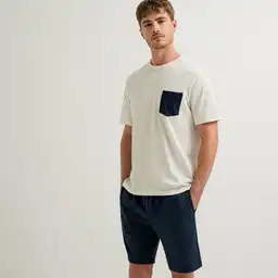 Pijama 2 Piezas en Algodón Masculino Vizu Punto Blanco