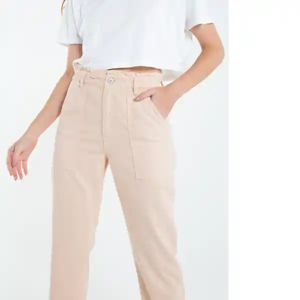 Pantalón Nerd Mujer Naranja Melocoton Claro 8 432E313 Naf Naf