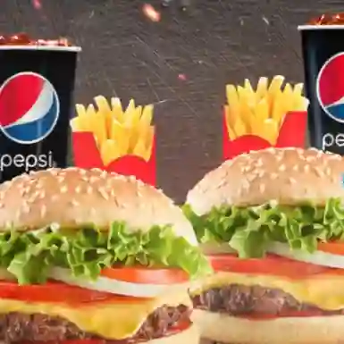 Cómo 2 X1 Hamburguesas Sencillas-clasica