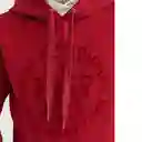 Buzo Hoodie Legendary Rojo Rio Oscuro Talla XL Chevignon