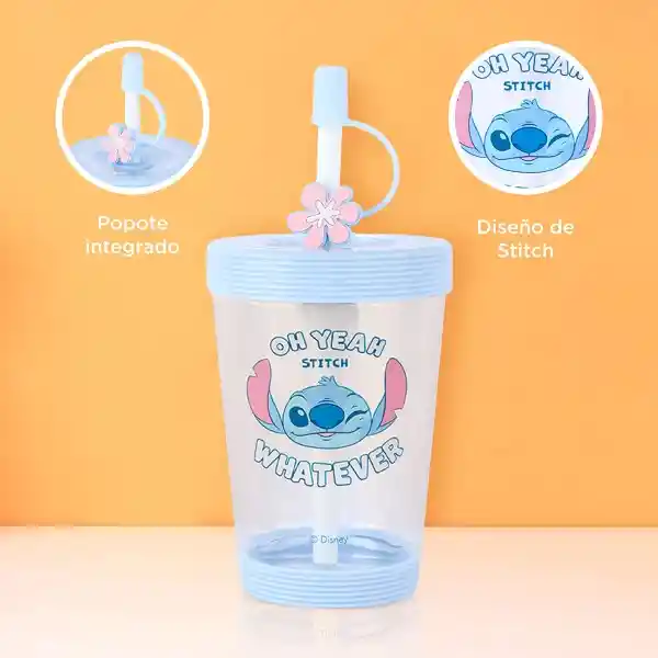 Disney Vaso Plástico Série Lilo & Stitch Azul 535 mL