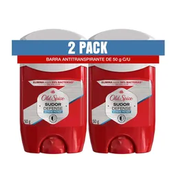 Desodorante Antitranspirante Hombre Old Spice Barra 50 g x 2 Und