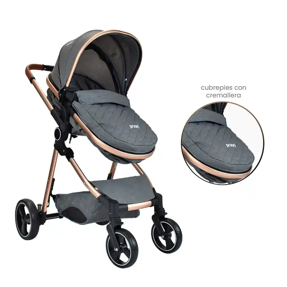 Coche Compacto Bebé Mike Cs Gris Priori