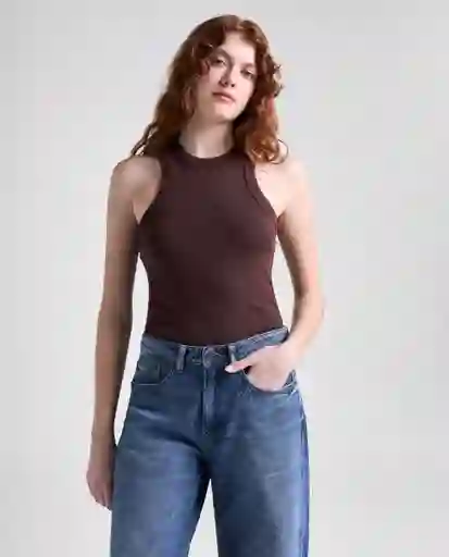Camiseta Mujer Café Talla M 609G015_CAF191420 Americanino