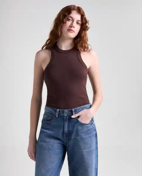 Camiseta Mujer Café Talla M 609G015_CAF191420 Americanino