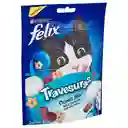 Snack para gatos adultos de todas las razas Purina Felix Travesuras sabor a Camarón, Salmón y Atún x 60gr