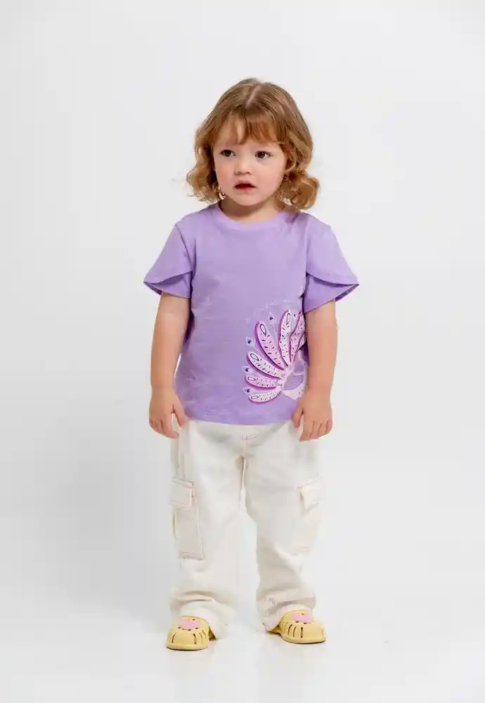 Camiseta Manga Corta 2t-lila