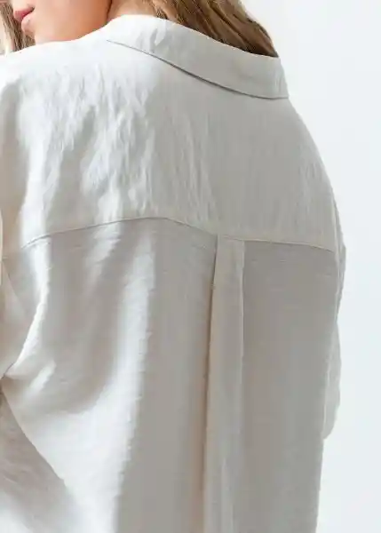 Camisa Mujer Crudo Marfil Claro M 011G368 Naf Naf