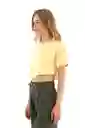 Camisa Charlie Amarillo Talla XS Mercedes Campuzano