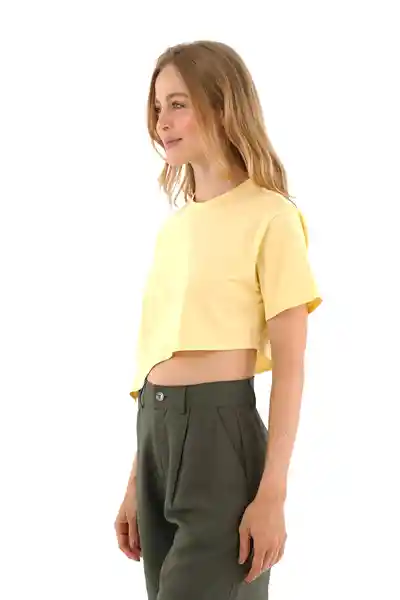 Camisa Charlie Amarillo Talla XS Mercedes Campuzano