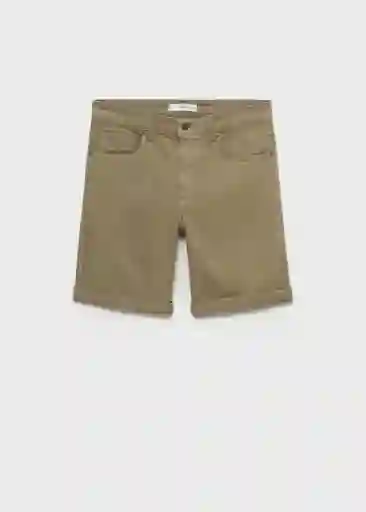 Bermuda Nepto Khaki Talla 42 Hombre Mango