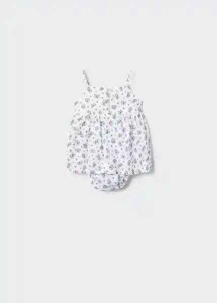 Vestido Syve Blanco Talla 69 Niños Mango