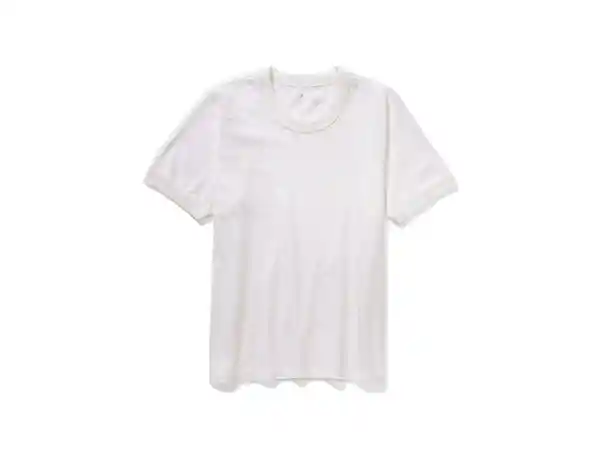 American Eagle Camiseta Aerie Crop Blanco Talla X-Small