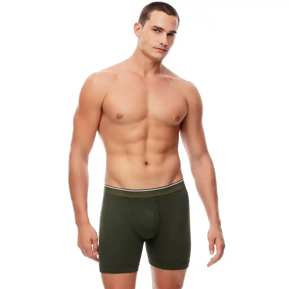Boxer Largo Medio en Algodón Masculino Weldote Gef Talla S